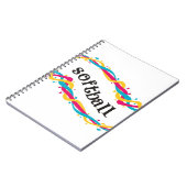 ソフトボールのねじれ ノートブック (左側)