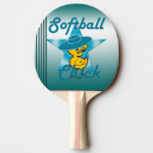 ソフトボールのひよこ#7 卓球ラケット (裏面)