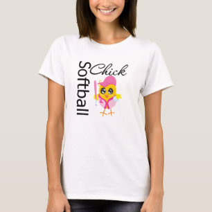 ソフトボールのひよこ Tシャツ