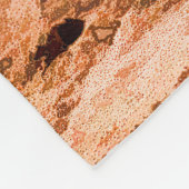 ソフトボールのキャッチャーおよび競技場の絵画 フリースブランケット (角)