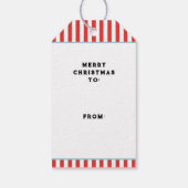 ソフトボールのクリスマスギフトタグ ギフトタグ (裏面)