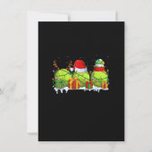 ソフトボールのクリスマスサンタクリスマスのためのママ男性女性Pl 招待状 (正面)