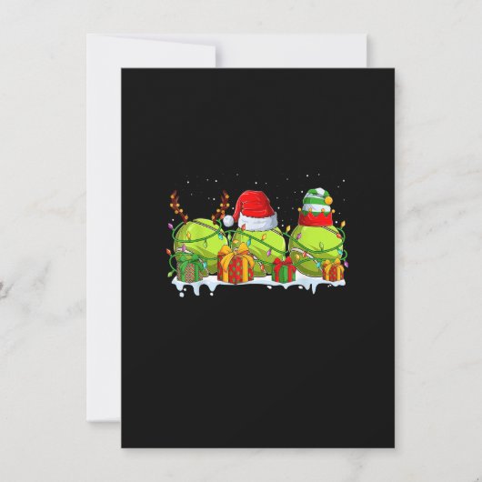 ソフトボールのクリスマスサンタクリスマスのためのママ男性女性Pl 招待状 (正面)