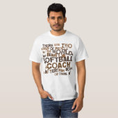 ソフトボールのコーチのギフト Tシャツ (正面フル)