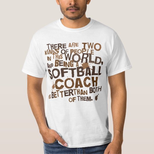 ソフトボールのコーチのギフト Tシャツ (正面)