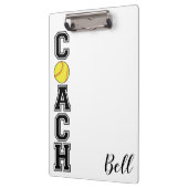 ソフトボールのコーチ感謝していスポーツチーム クリップボード (左)