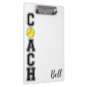 ソフトボールのコーチ感謝していスポーツチーム クリップボード (右)