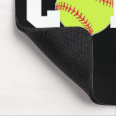 ソフトボールのコーチ マウスパッド (コーナー)