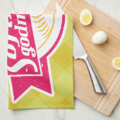 ソフトボールのゴッドマザータオル キッチンタオル (四つ折り)