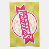 ソフトボールのゴッドマザータオル キッチンタオル (縦)