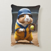 ソフトボールのスーパースター:モルモットのすごいゲーム。 アクセントクッション (裏面(縦))