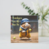 ソフトボールのスーパースター:モルモットのすごいゲーム。 サンキューカード (スタンド正面)