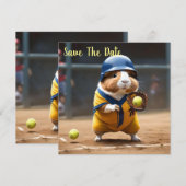 ソフトボールのスーパースター：モルモットのすごいゲーム。 セーブザデート (正面/裏面)