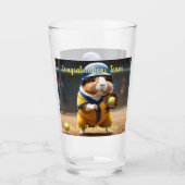 ソフトボールのスーパースター:モルモットのすごいゲーム。 タンブラーグラス (正面)