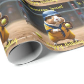 ソフトボールのスーパースター：モルモットのすごいゲーム。 ラッピングペーパー (ロールコーナー)