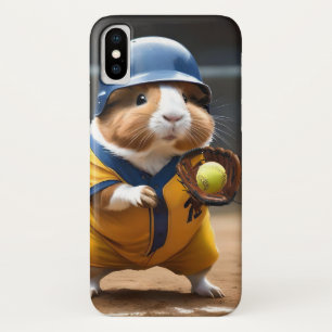 ソフトボールのスーパースター:モルモットのすごいゲーム。 iPhone X ケース