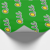 ソフトボールのテーマの包装紙 ラッピングペーパー (角)