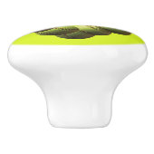 ソフトボールのハートの数々のな球の黄色のソフトボール セラミックノブ (側面)