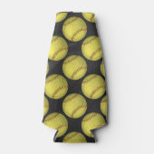 ソフトボールのパターン ボトルクーラー (正面)