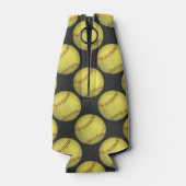 ソフトボールのパターン ボトルクーラー (裏面)