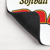 ソフトボールのパパ マウスパッド (コーナー)