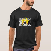 ソフトボールのパパ Tシャツ (正面)