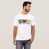 ソフトボールの平和愛 Tシャツ (正面フル)