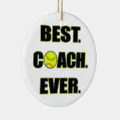 ソフトボールの最も最高のなコーチ セラミックオーナメント (右)