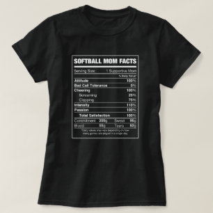 ソフトボールの母親の事実 Tシャツ