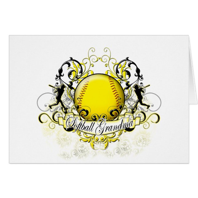 ソフトボールの祖母 (正面横)