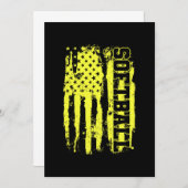 ソフトボールの米国国旗のソフトボール選手 サンキューカード (正面/裏面)