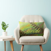 ソフトボールの結婚式のテーマの真珠色の花嫁 ランバークッション (椅子)