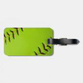 ソフトボールの荷物のラベル ラゲッジタグ (裏面横)