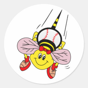 ソフトボールの蜂 ラウンドシール