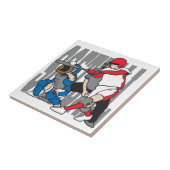 ソフトボールの行為 タイル (側面)