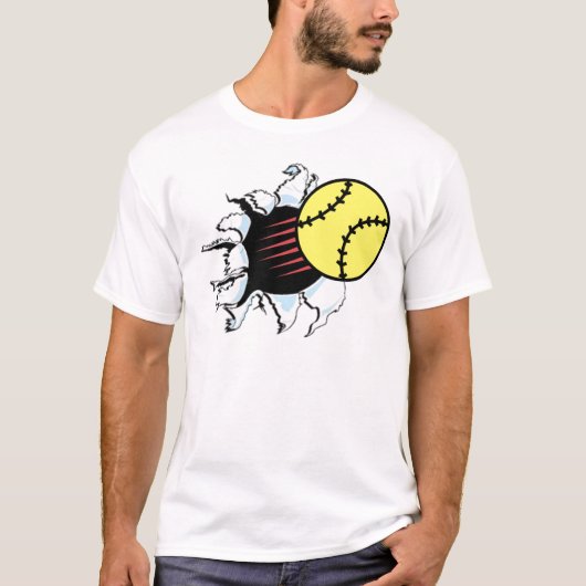 ソフトボールの裂け目それ Tシャツ (正面)