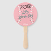 ソフトボールの誕生日おめでとう ハンドファン (裏面)