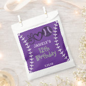 ソフトボールの誕生日おめでとう フェイバーバッグ (クリップ留めされた状態)