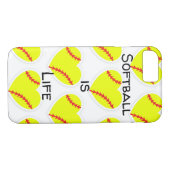 ソフトボールは生命電話箱です Case-Mate iPhoneケース (裏面(横))