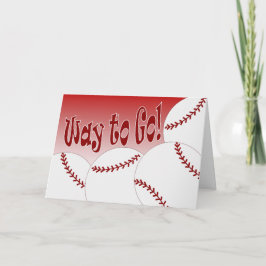 ソフトボールへ！おめでとう!素晴らし! カード