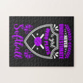 ソフトボールをやる女の子を決して甘遊く見ない  ジグソーパズル (横)