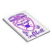 ソフトボールを持つ女の子を決して過小評価しな遊いこと ノートブック (右側)