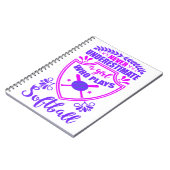 ソフトボールを持つ女の子を決して過小評価しな遊いこと ノートブック (左側)