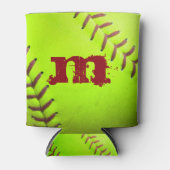 ソフトボールイエローファーストピッチ8U 10U 12Uクーラーボックス 缶クーラー (正面)