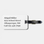 ソフトボールカスタムスポーツバッグラベル ラゲッジタグ (裏面横)