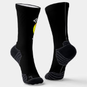 ソフトボールカスタム選手のチーム名とナンバースポーツ ソックス (傾斜あり)