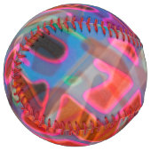 ソフトボールカラフルステンドグラス ソフトボール (正面左)