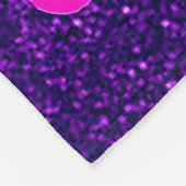 ソフトボールガールズパープルスパークルフリースブランケット フリースブランケット (角)