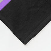 ソフトボールガールズパープル&シルバースパークル フリースブランケット (角)