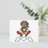 ソフトボールキャッチャー ポストカード (スタンド正面)